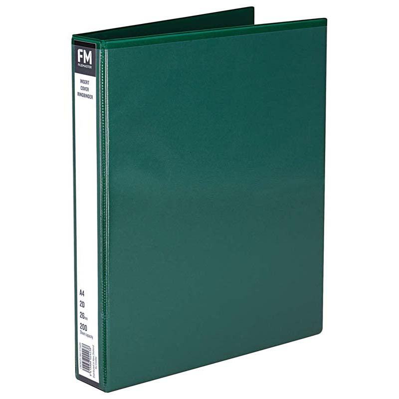 FM A4 Overlay Insert Cover Ring Binder 2x 26mm rings - Multi colours