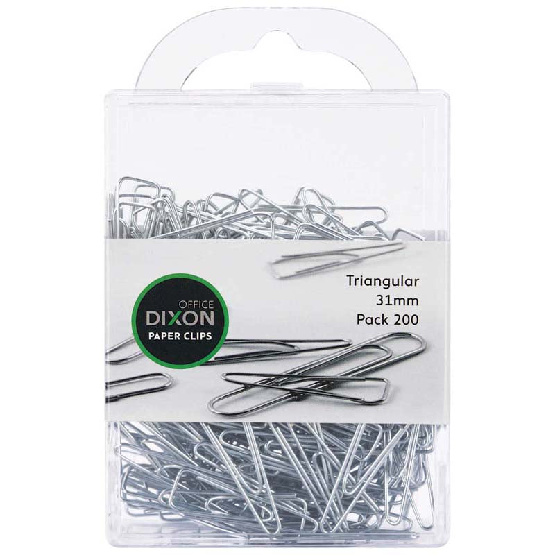 Dixon Paper Clips 31mm Tri (200 pack)