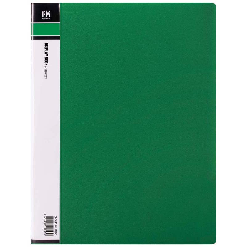 FM Display Book A4 40x Pocket - Multiple Colours