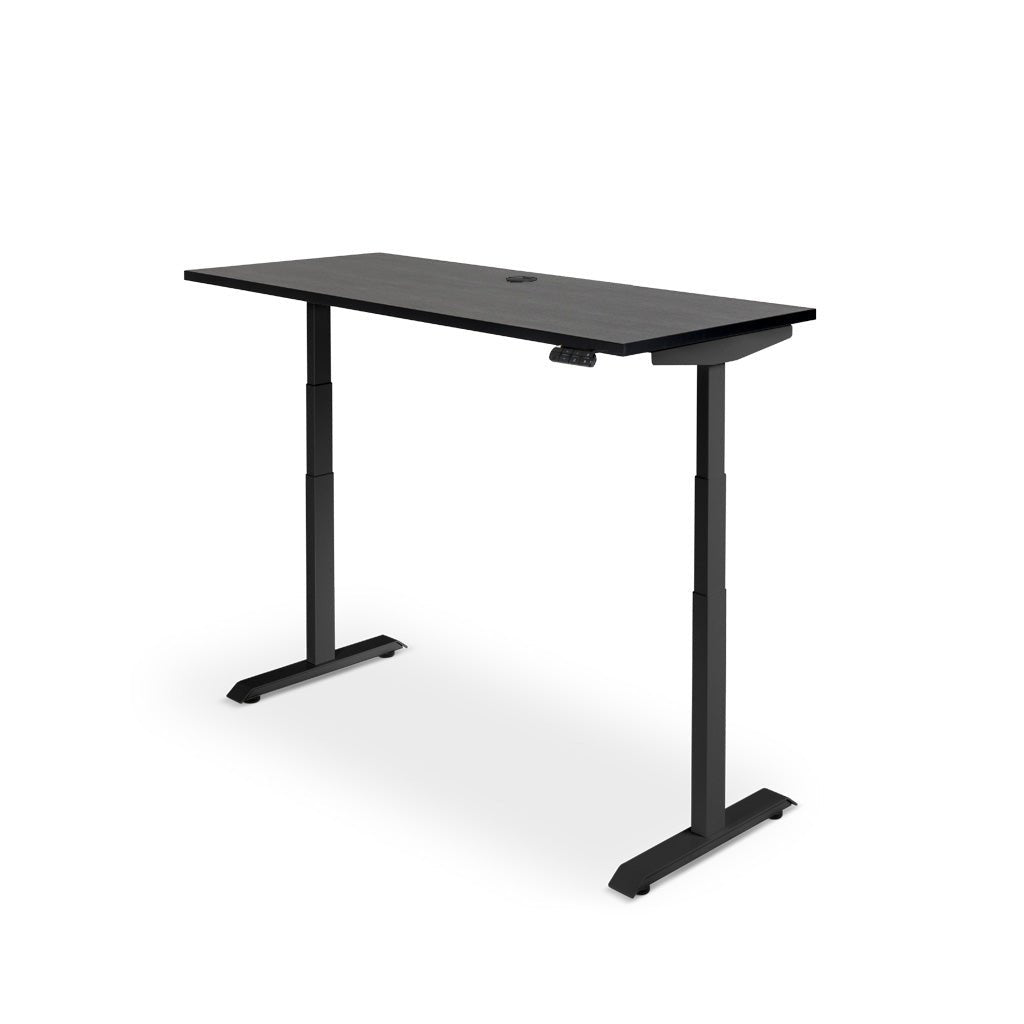 Rise Electric Height Adjustable Desk Black / Black | Desks – Home ...