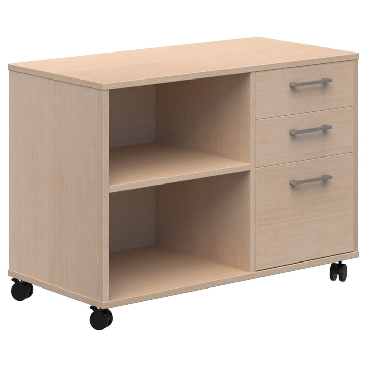 Mascot Mobile Caddy (Drawers + Shelving) - Home Office Space NZ