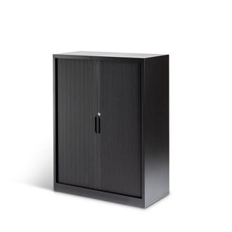 Milano Storage Tambour (Black or White) - Home Office Space NZ