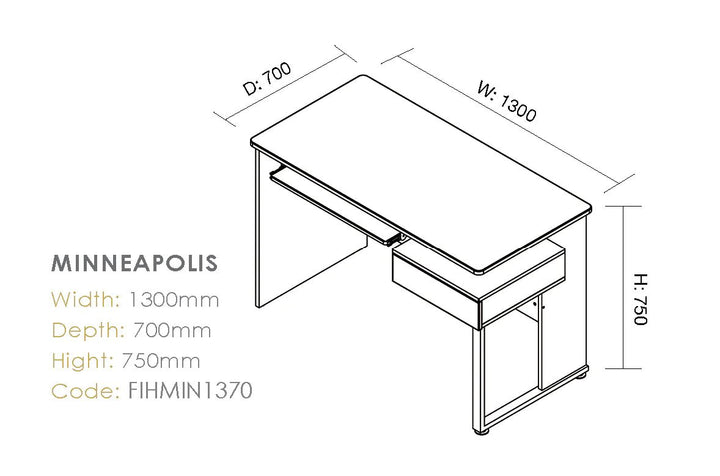 Minneapolis Computer Desk - Home Office Space NZ