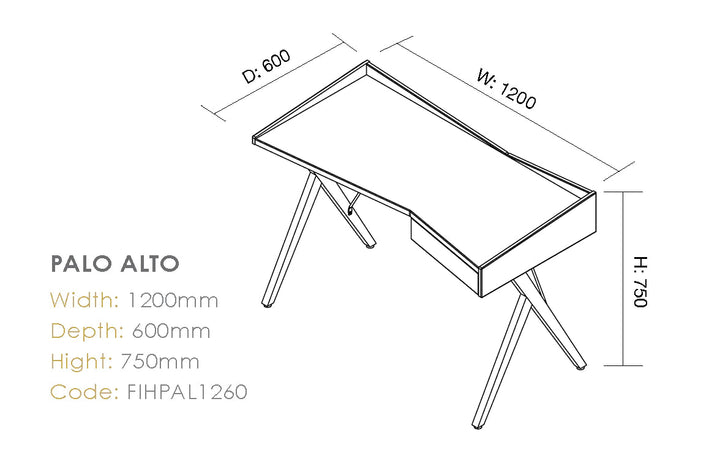 Palo Alto Desk - Home Office Space NZ