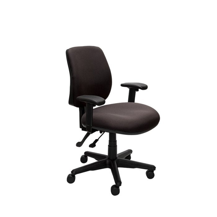 Roma – 2-Lever Mid Back with Nylon Base - Home Office Space NZ