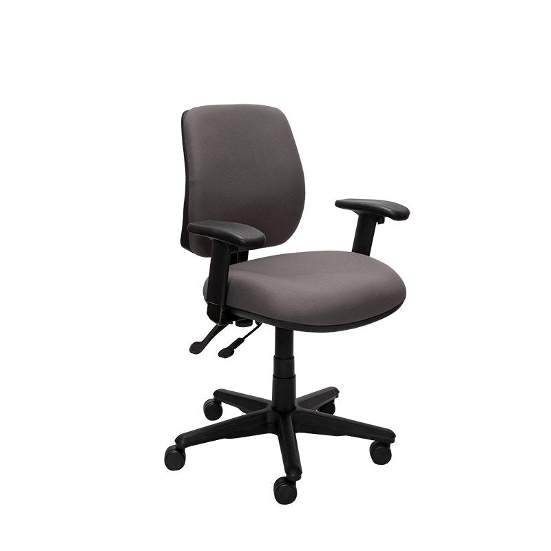 Roma – 2-Lever Mid Back with Nylon Base - Home Office Space NZ