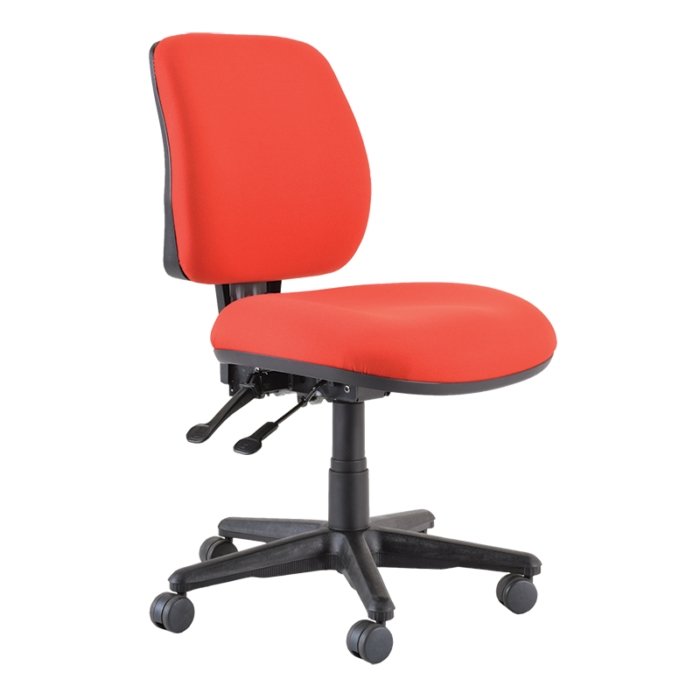 Roma – 2-Lever Mid Back with Nylon Base - Home Office Space NZ