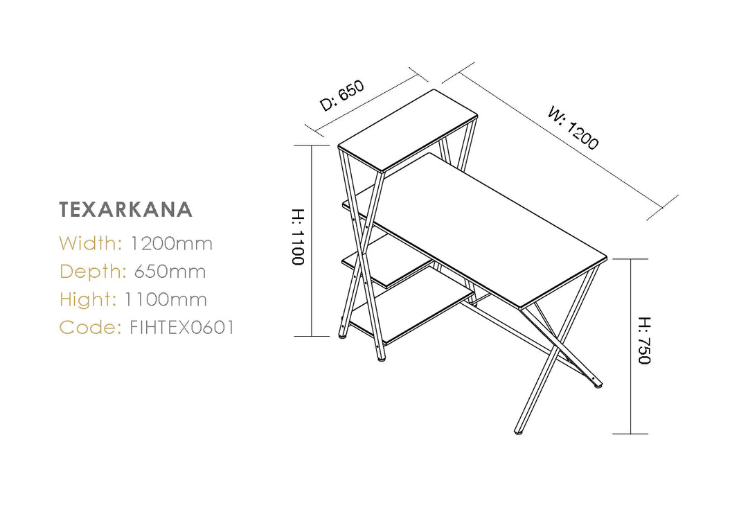 Texarkana Computer Desk - Home Office Space NZ